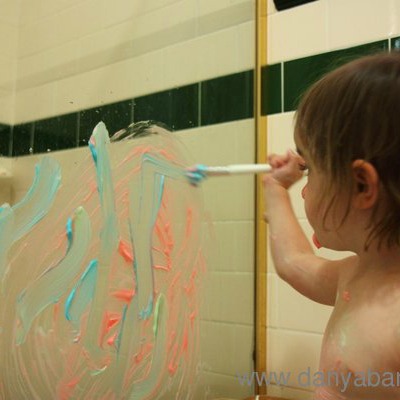 Bath tub painting fun