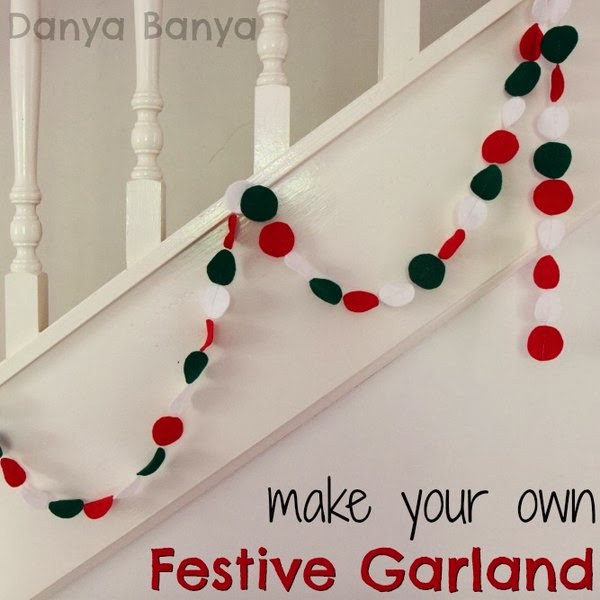 Easy felt garland