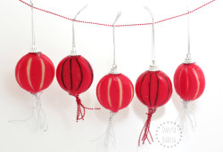 Chinese Lanterns made from Babybel Cheese