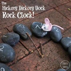 The Hickory Dickory Dock Rock Clock (square)