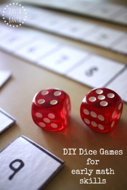 DIY Dice Games for early maths skills