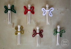 Simple DIY clothespin fairies