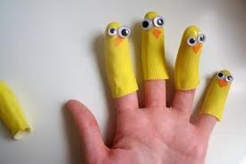 Five Little Duck puppets