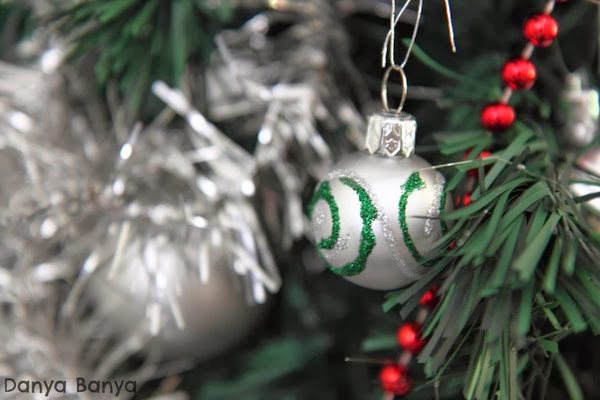 Kid-made DIY Christmas tree decorations