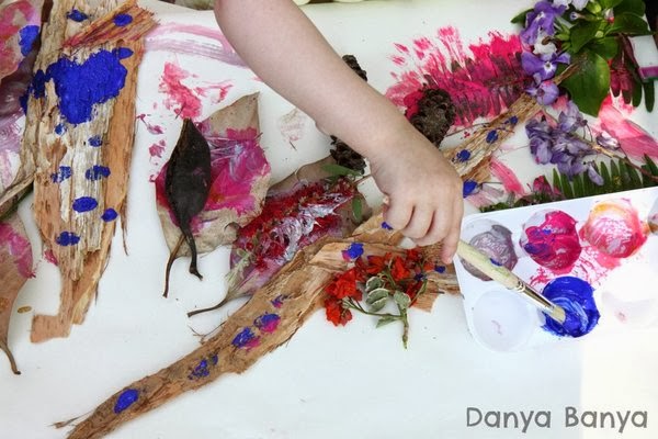 Spring Nature Art for preschoolers