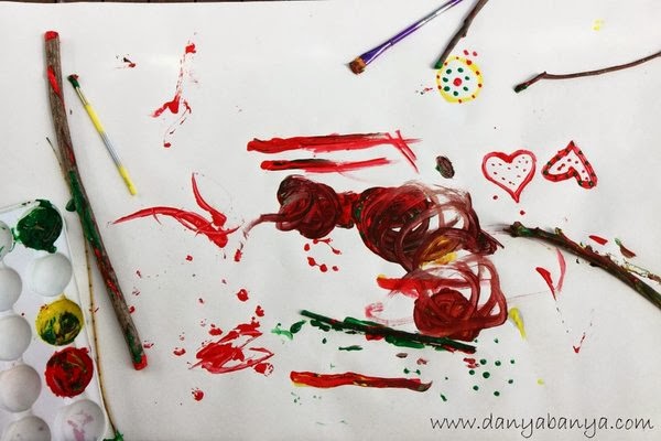 A Cleaner Way to Paint: Using Paint Sticks with Toddlers! - how we