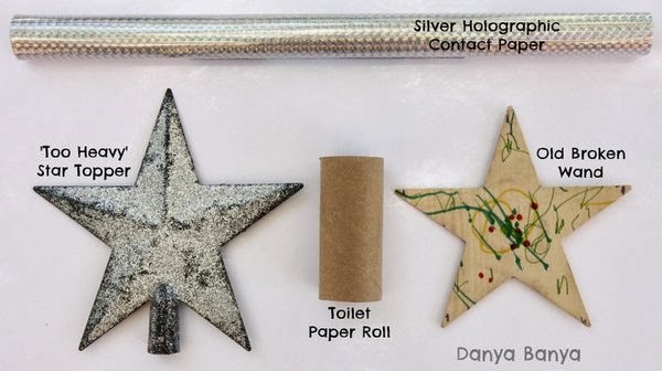 Old and materials for new Christmas Tree Star