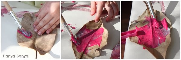 Painting on leaves