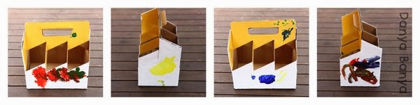 Child-made gift idea: DIY painted beer holder