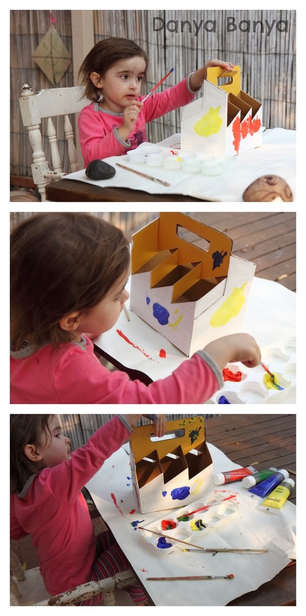 Preschooler gift idea - paint a 6 pack beer holder