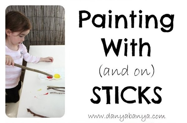 Painting with (and on) Sticks